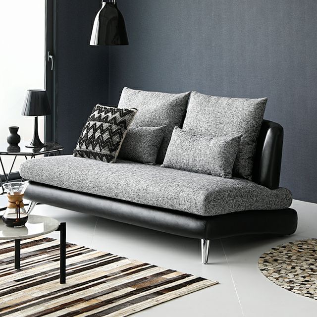 Armonia（アルモニア） 2人掛けソファ Bella curva be Black×Gray