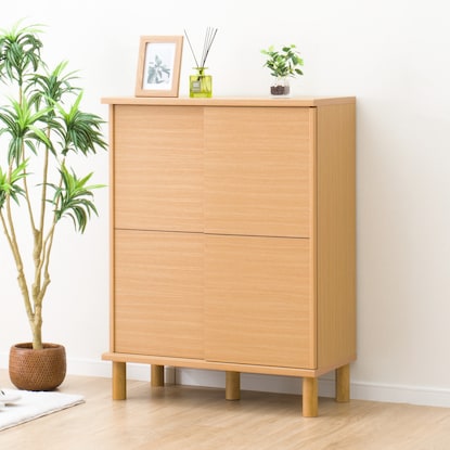 ニトリ (NITORI) シューズボックス（HKD80 LBR）