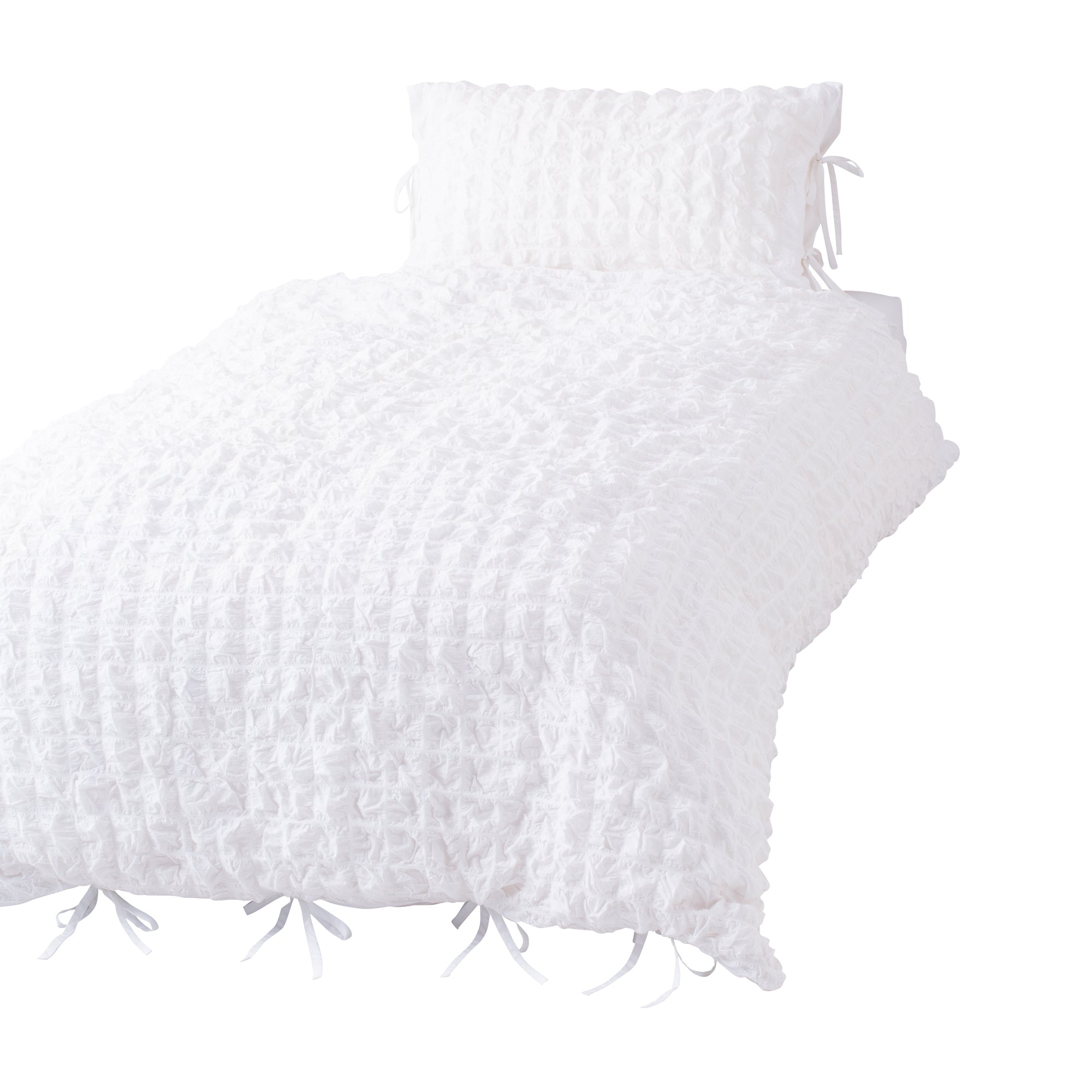 Francfranc(フランフラン) シアサッカー チェック 掛け布団カバー