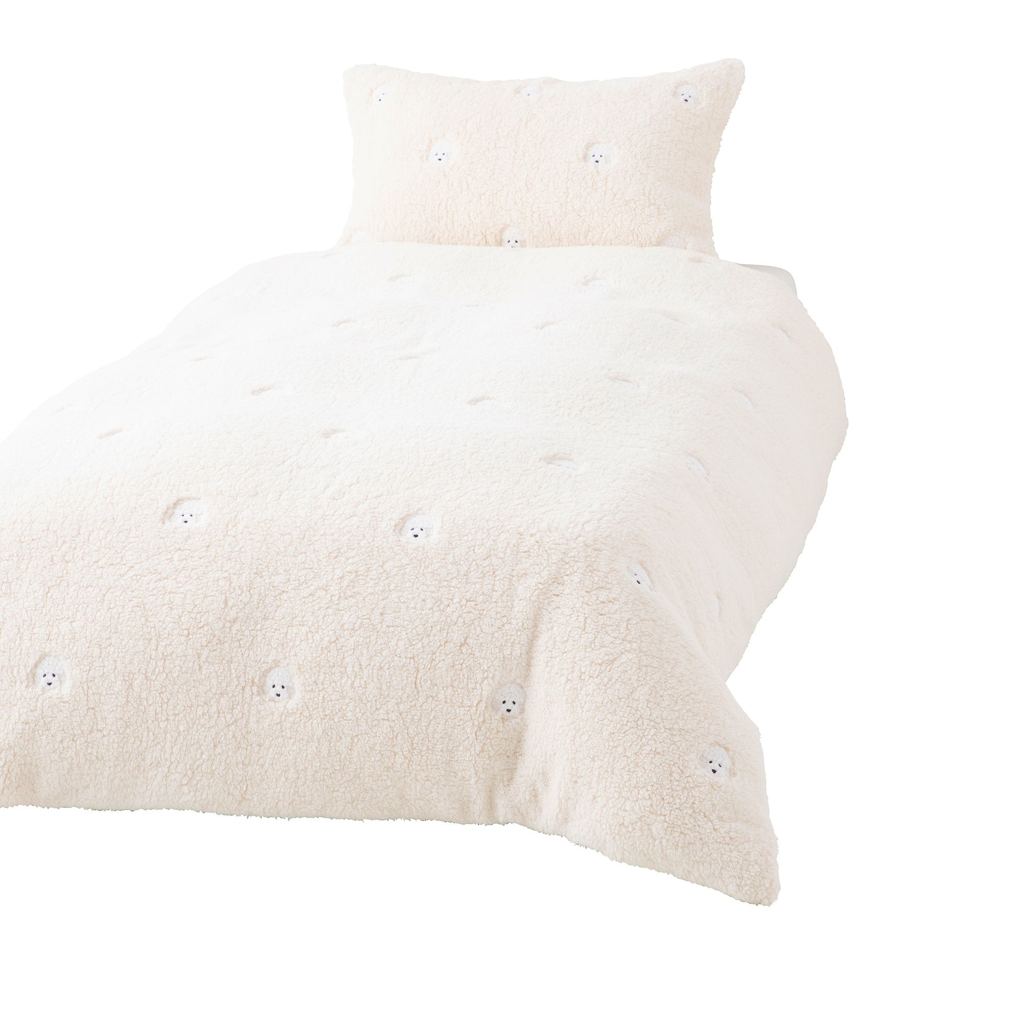 Francfranc(フランフラン) WARMY プードル×ボア 掛け布団カバー