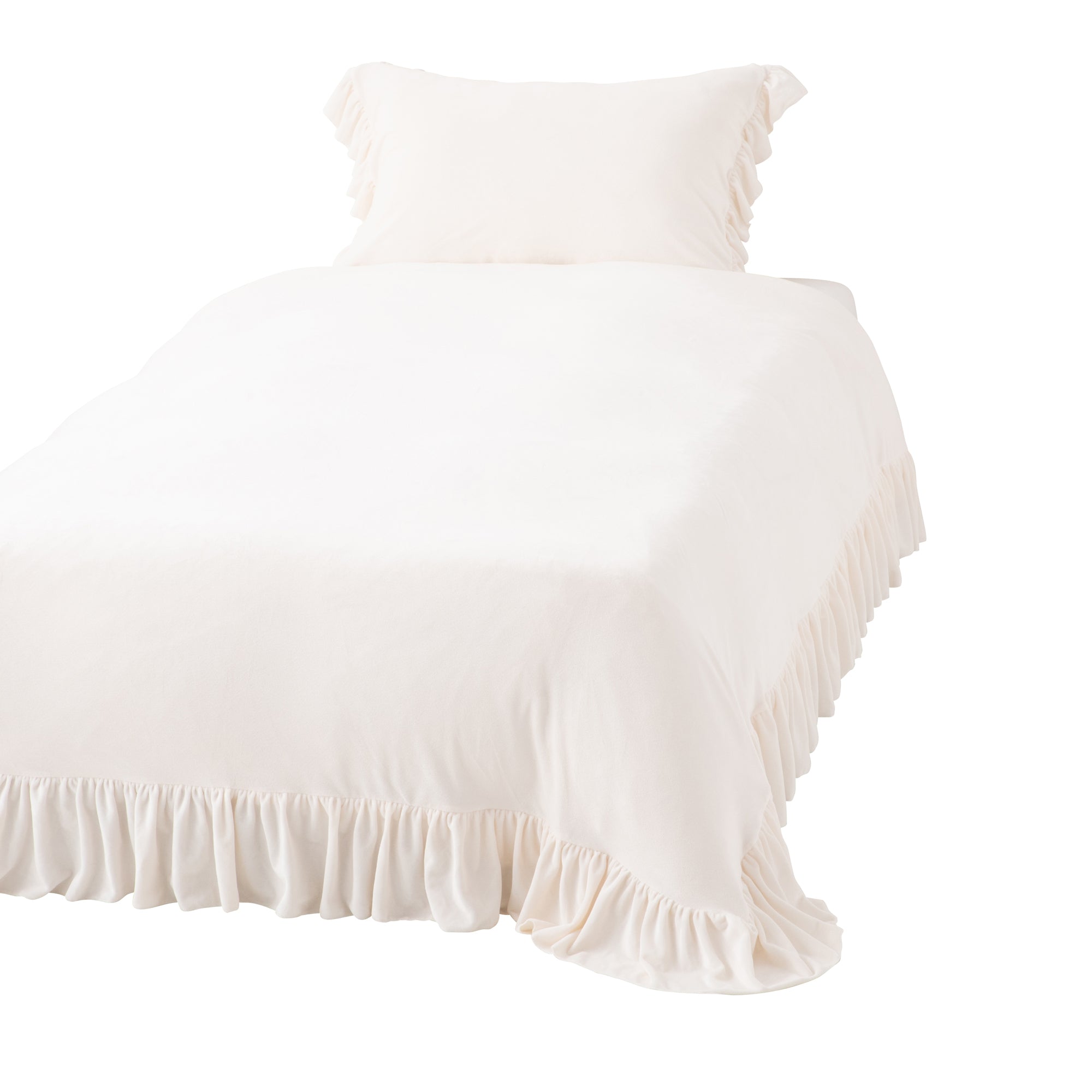 Francfranc(フランフラン) WARMY Argan Oil Ruffle Duvet Cover