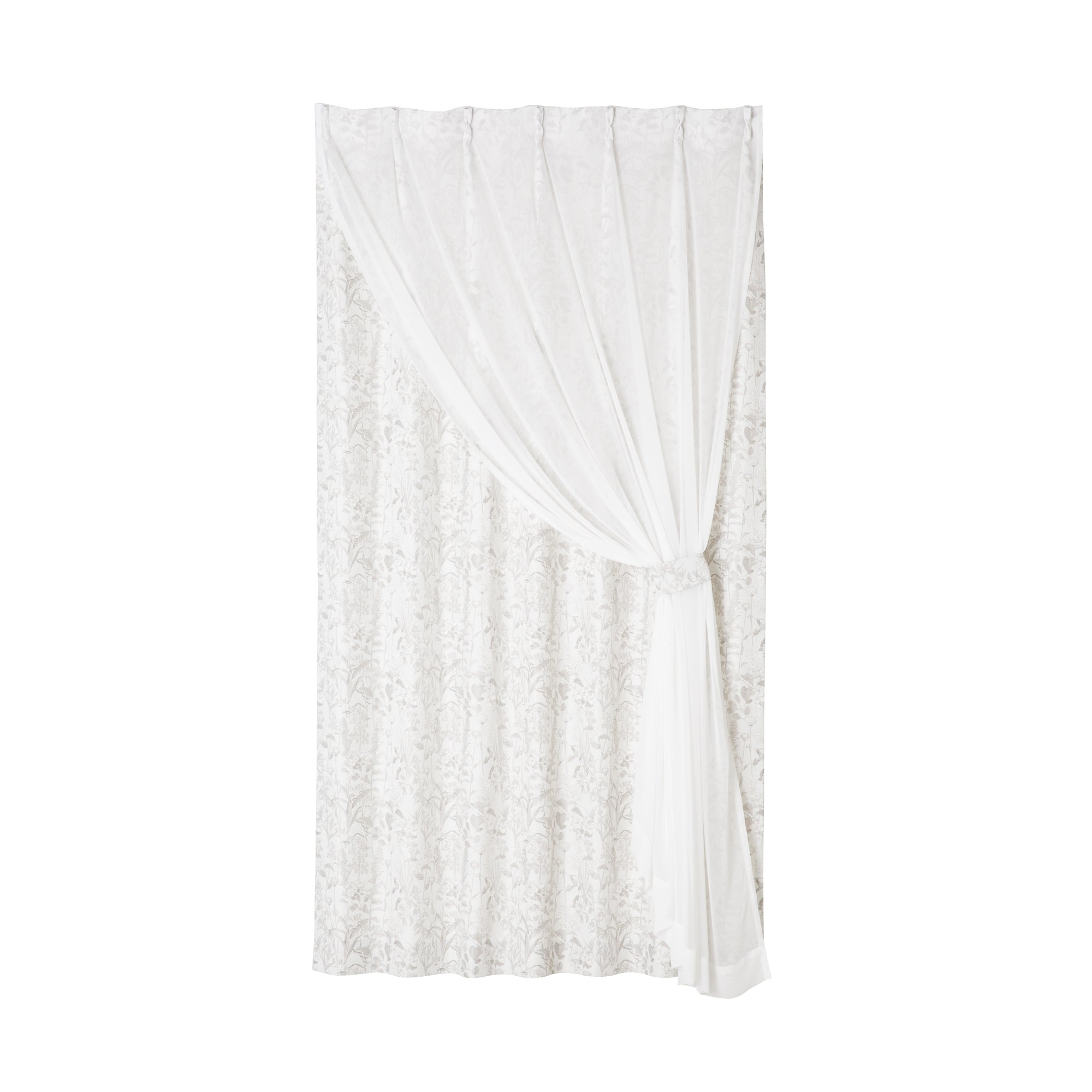 Francfranc(フランフラン) Chiffon x Botanical Double Curtain
