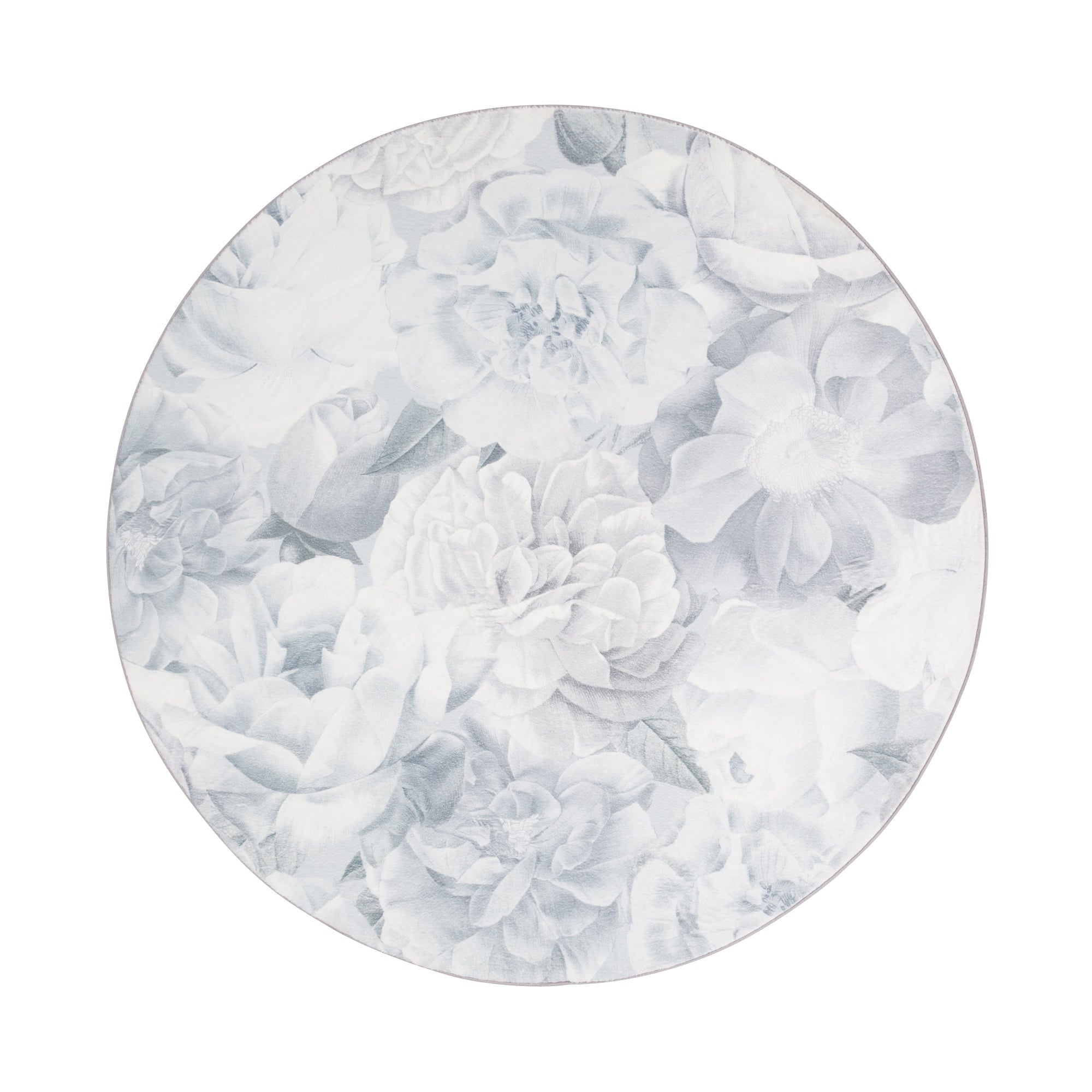 美品⭐︎フラミリオ ラグ ライトグレー φ1500 Francfranc(フランフラン) フラミリオ ラグ ライトグレー φ1500