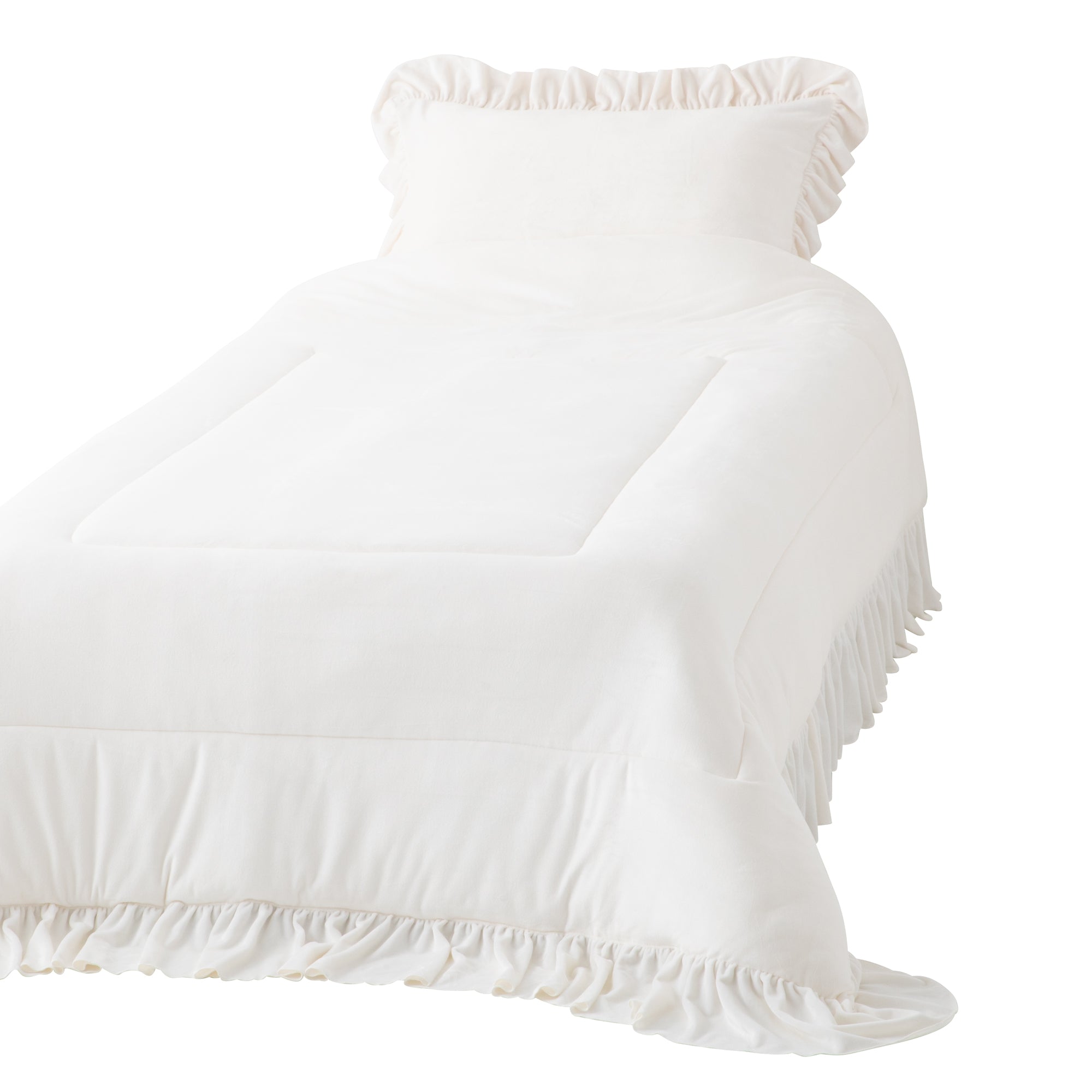 布団・毛布 WARMY ARGAN OIL FRILL COMFORTER Francfranc(フランフラン) WARMY Argan Oil Finished Ruffle