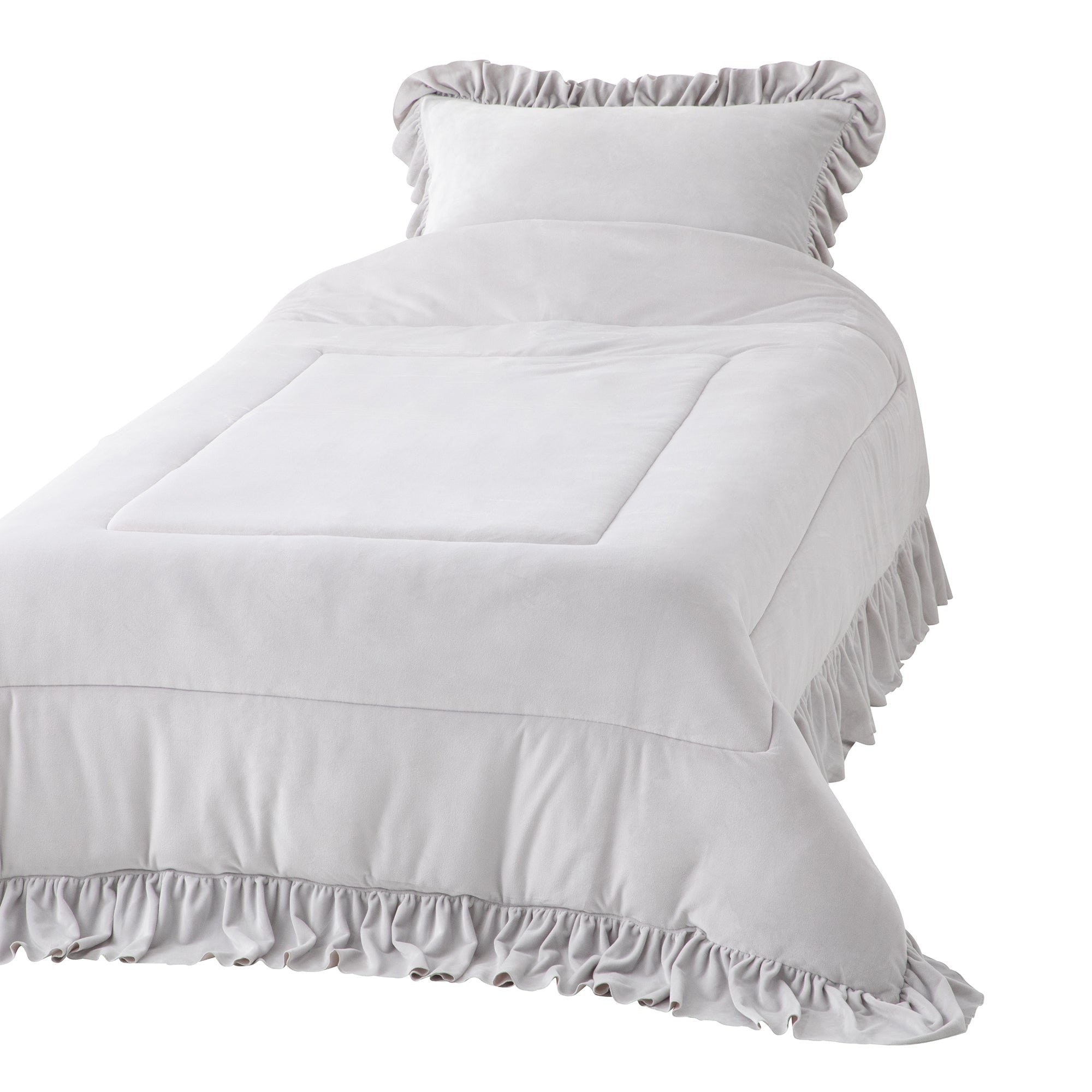 フランフラン　WARMY ARGAN OIL FRILL COMFORTER Francfranc(フランフラン) WARMY Argan Oil Frilled Comforter, Single
