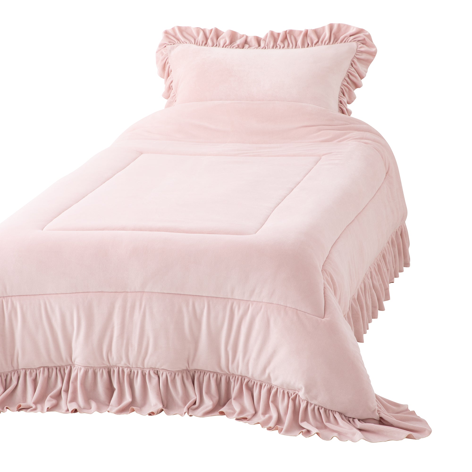 フランフラン　WARMY ARGAN OIL FRILL COMFORTER Francfranc(フランフラン) WARMY Argan Oil Finished Ruffle Comforter