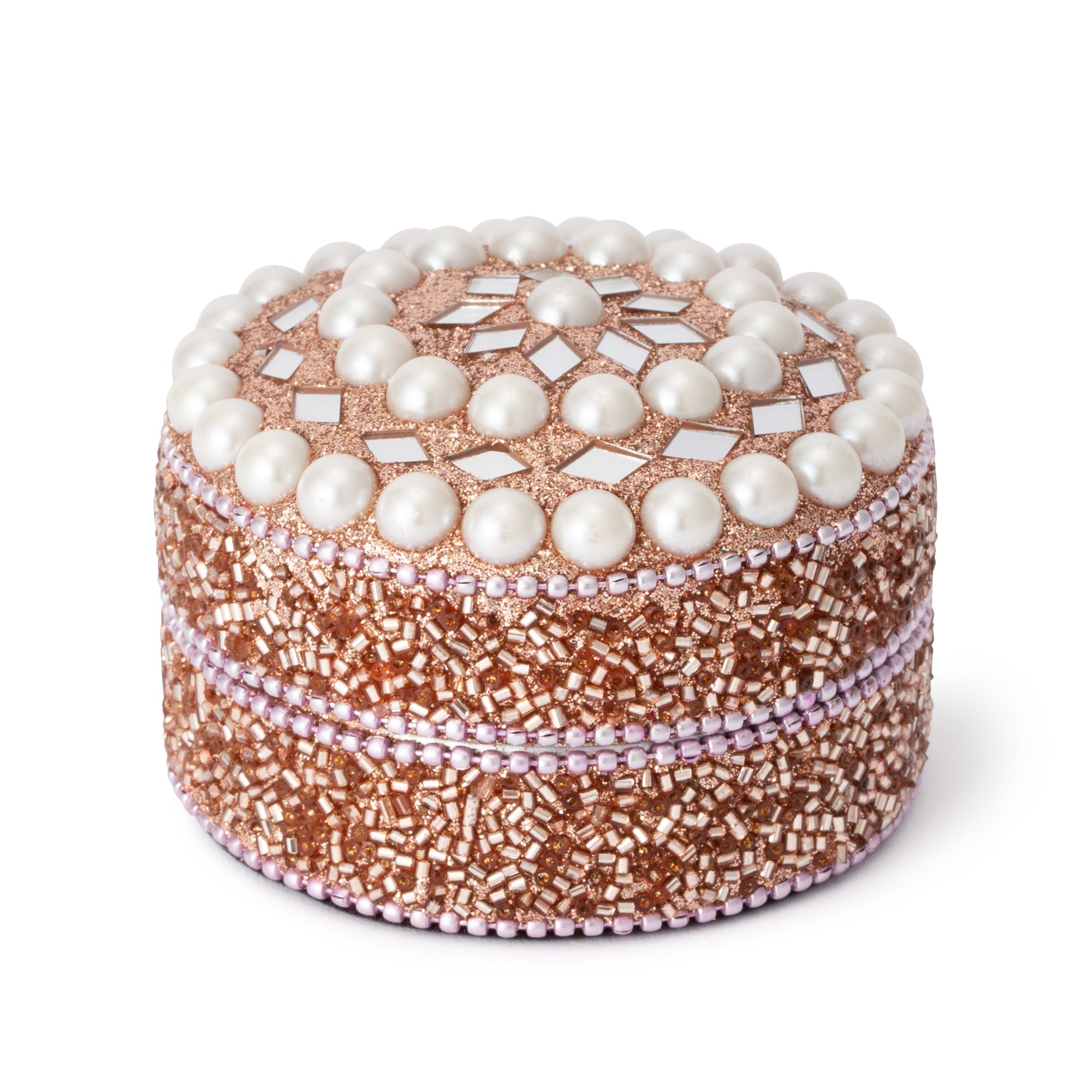 Francfranc (フランフラン) Jewel Mini Case Pink & White