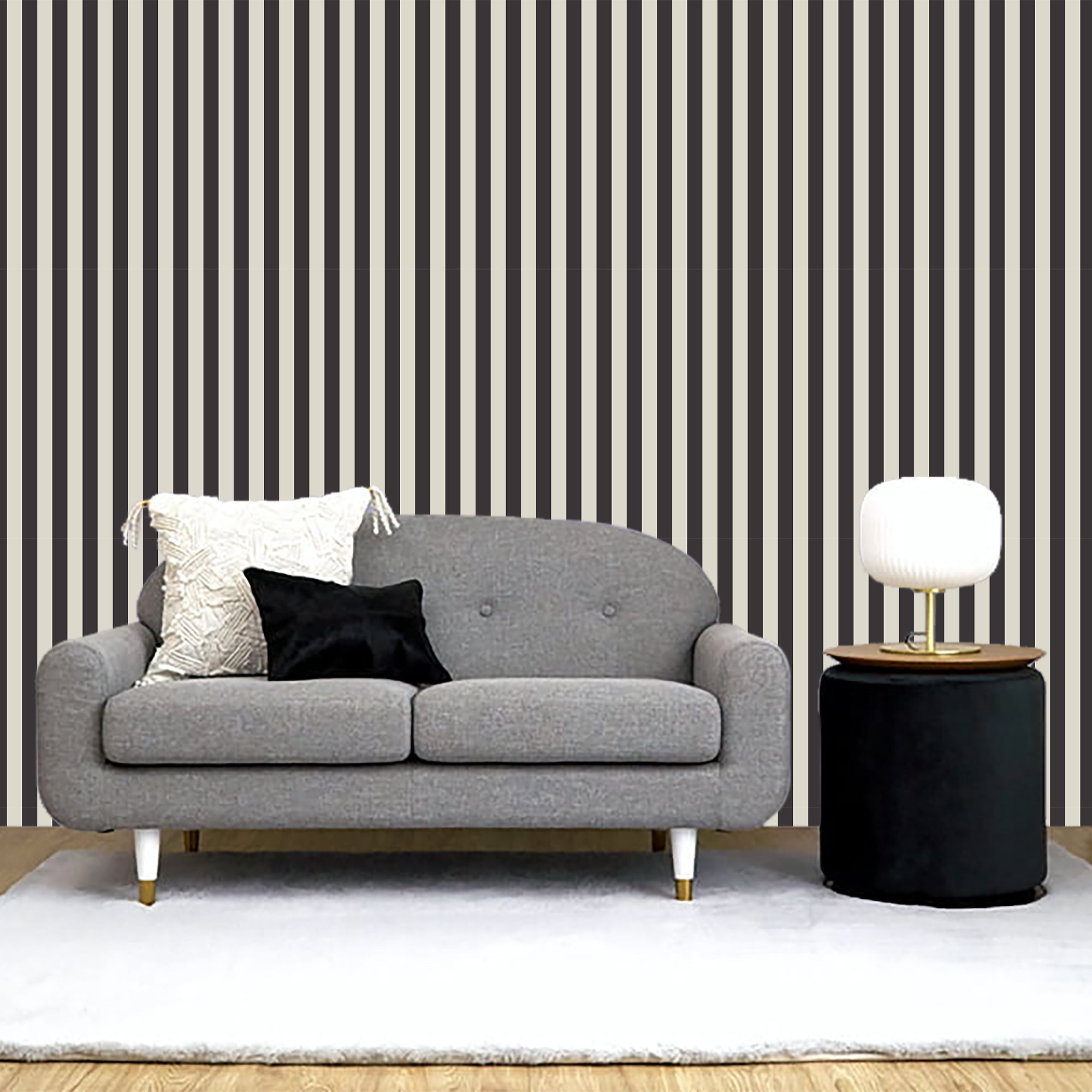 【Francfranc】WALLPAPER Francfranc(フランフラン) Removable Wallpaper Stripe 450 x