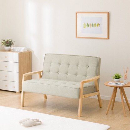 ニトリ　アルナス　ファブリックソファ 木製フレーム ニトリ アルナス ファブリックソファ 木製フレーム - メルカリ