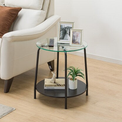 超美品】ニトリ サイドテーブル Nファルコ コーヒーテーブル MBR