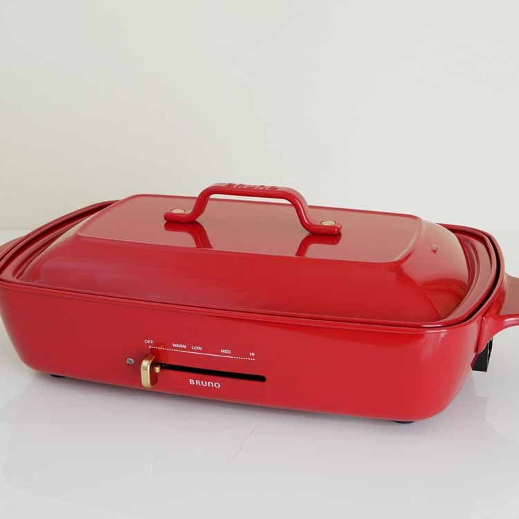 BRUNO(ブルーノ) Grande Hot Plate Red - MIRUMU