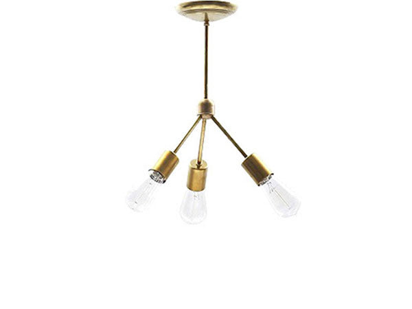 ACME Furniture SOLID BRASS LAMP 3ARM 45° SOLID BRASS LAMP 3ARM 45° / BRASS | JOURNAL STANDARD FURNITURE