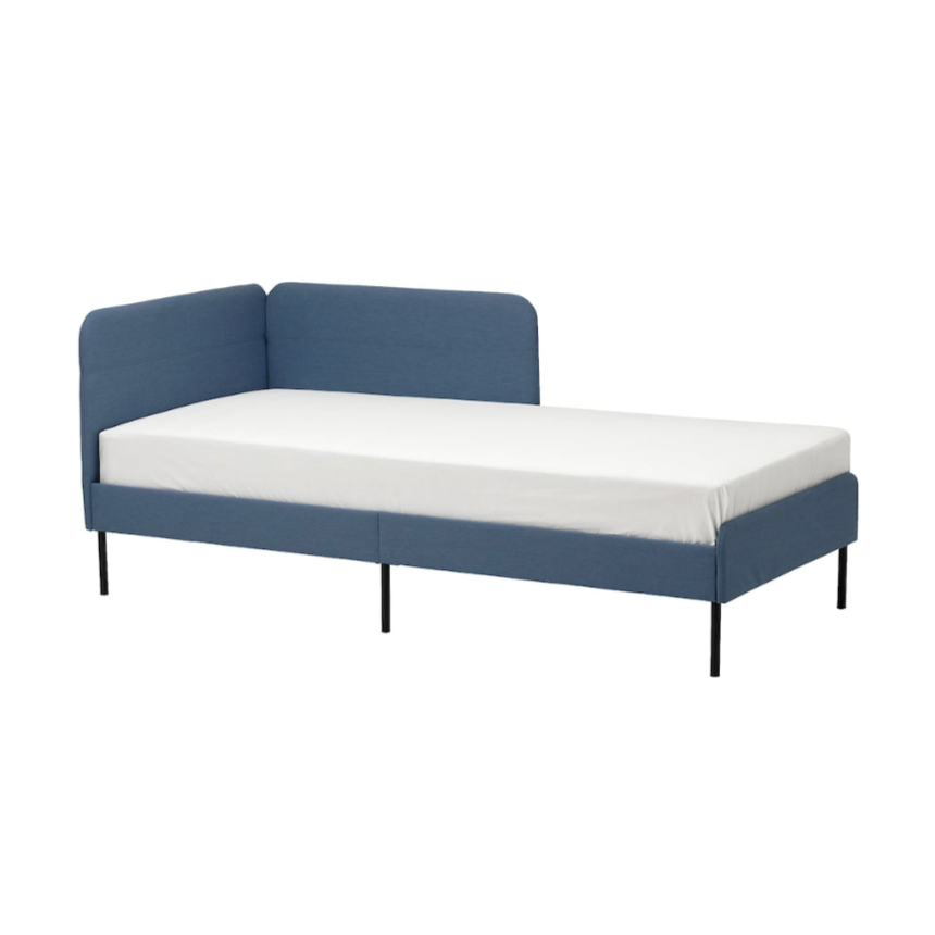 IKEA(イケア) BLÅKULLEN（ブロークレン）ファブリックベッド コーナー 