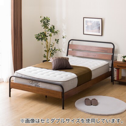 ニトリ　シングル　すのこベット ニトリ ベッド シングル 桐 4つ折りたたみすのこベッド(S