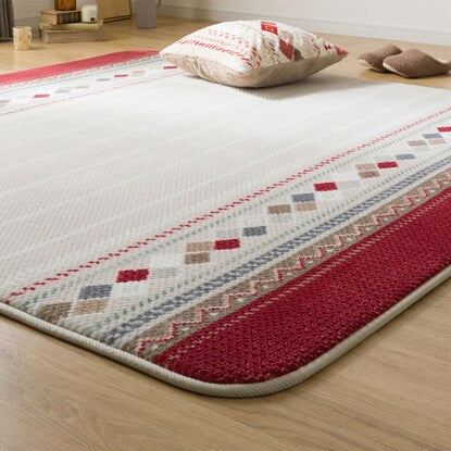 ニトリ★Nウォーム 15mmウレタン入りラグ 185x185cm 15mmウレタン入り 保温+吸湿発熱+蓄熱+防汚+防音ラグ(Nウォーム