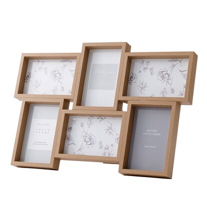 ニトリ(NITORI) 6面フォトフレーム（DH ミドルブラウン） - ミルム