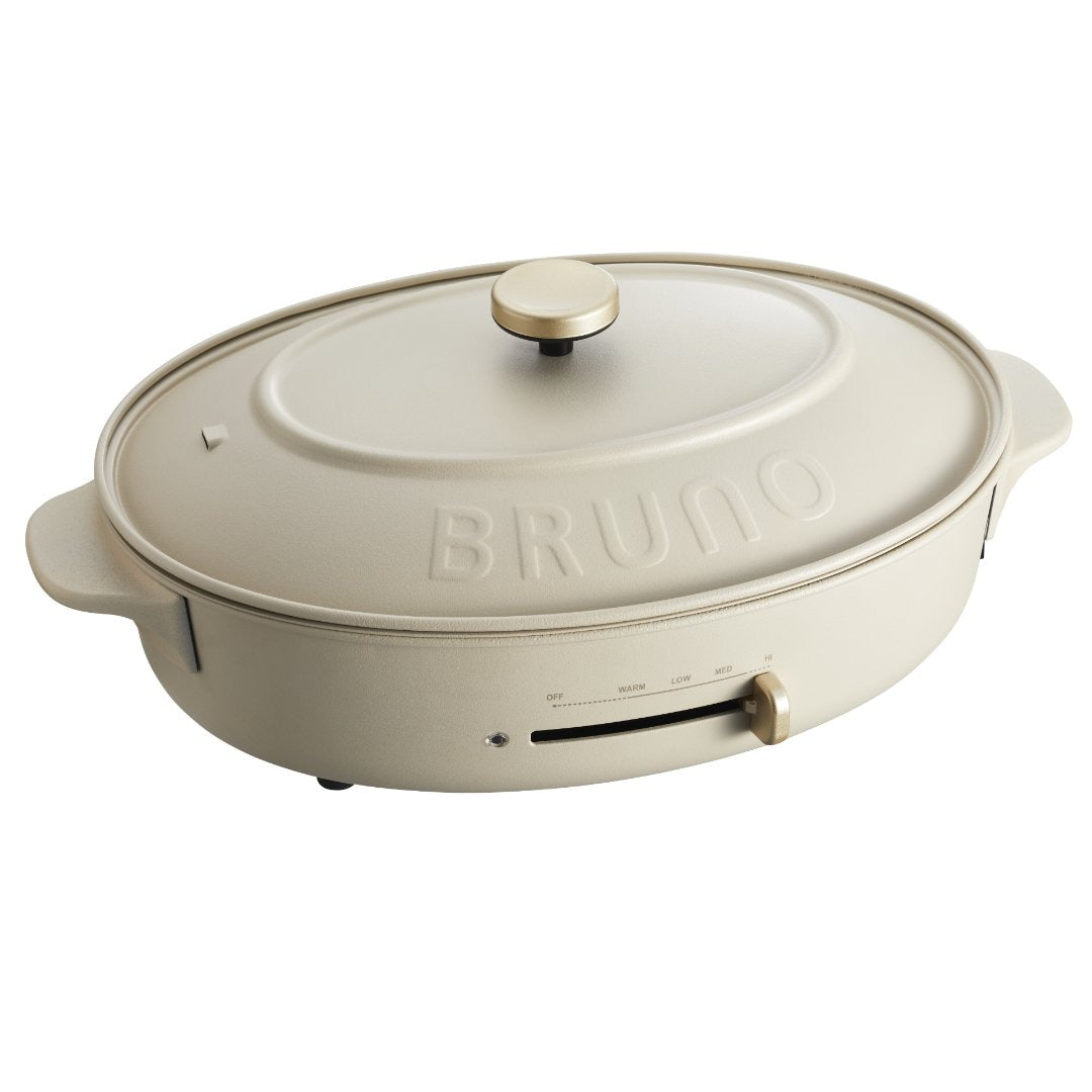 BRUNO(ブルーノ) オーバルホットプレート グレージュ - MIRUMU
