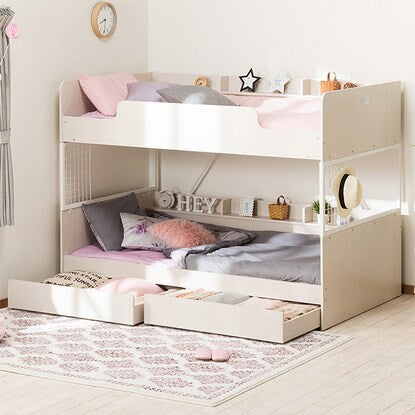 札幌白石区 美品 2段ベッド ニトリ ドール シンプル  ホワイトウオッシュ 二段ベッド 寝具 本郷通店 2段ベッド(WH KN01 XY) | ニトリネット【公式】 家具