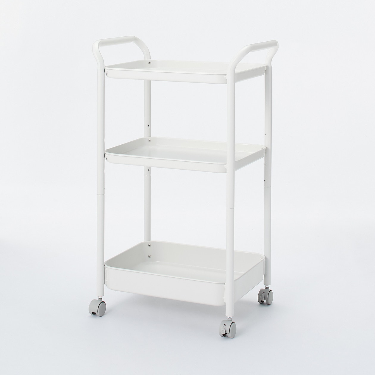 無印良品(MUJI) スチールパイプワゴンラック - ミルム