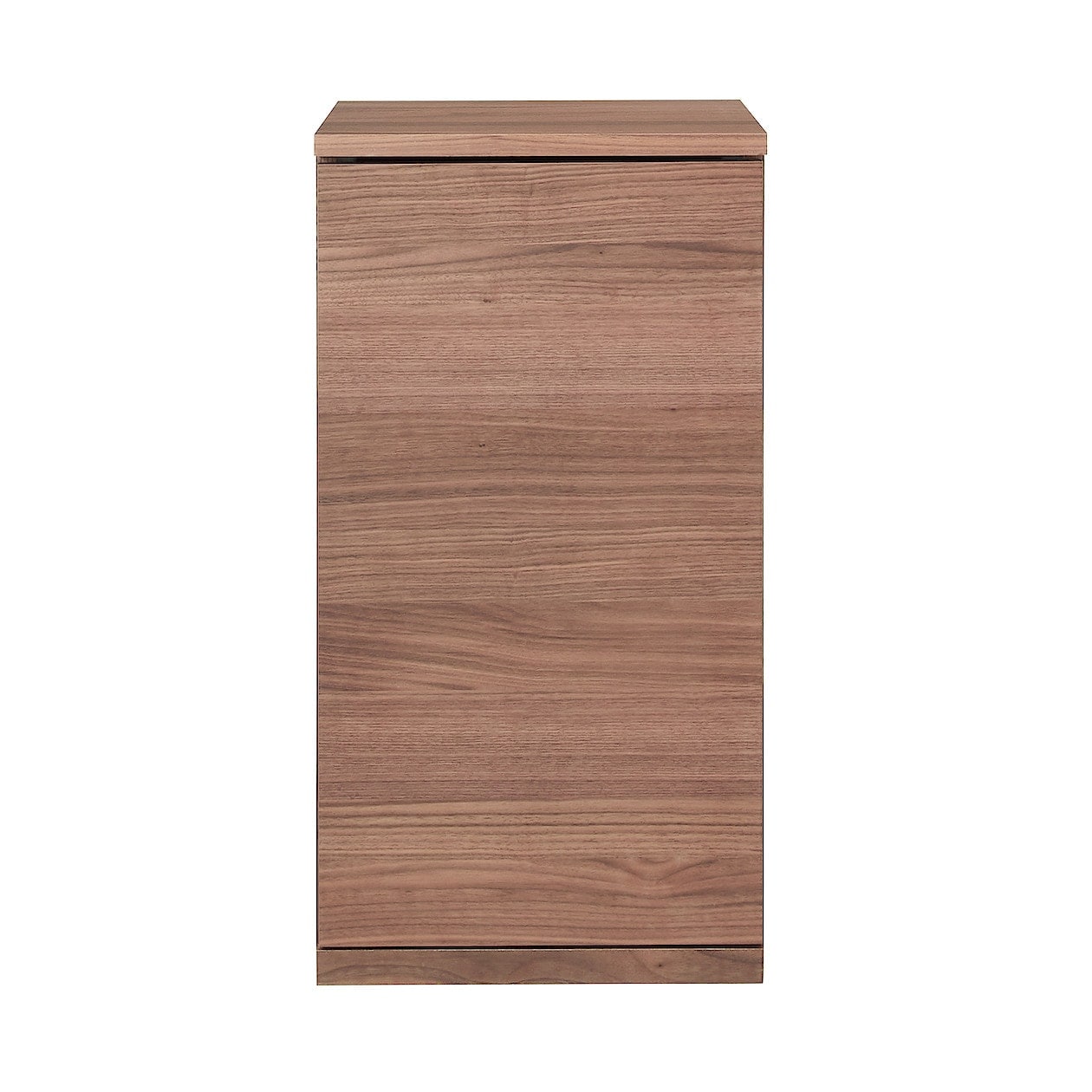 無印良品(MUJI) 木製キャビネット 木扉 スリム ウォールナット材突板