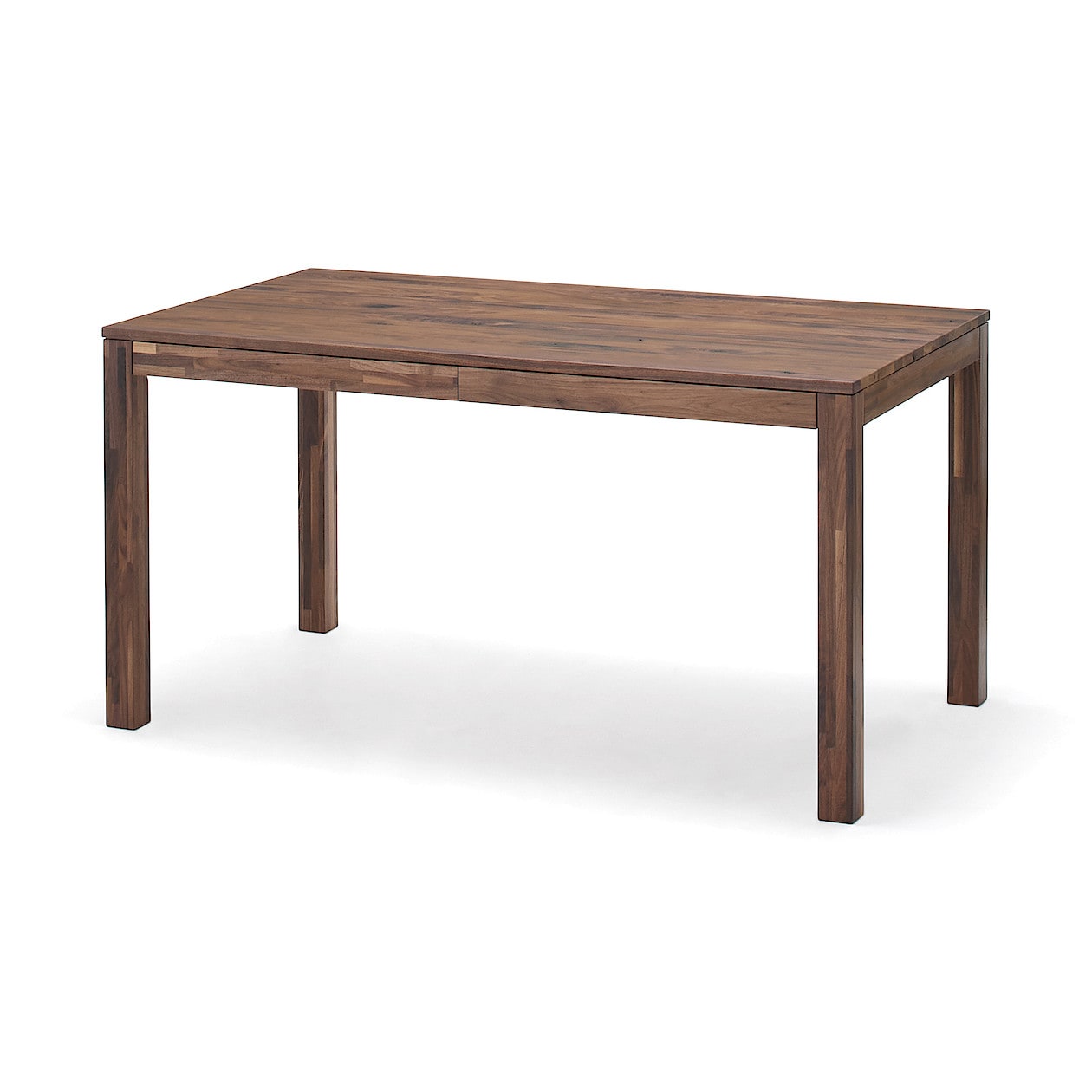 【無印良品】木製テーブル ウォールナット　幅140 無印良品(MUJI) 木製テーブル ウォールナット材 引出付 節あり 幅140cm