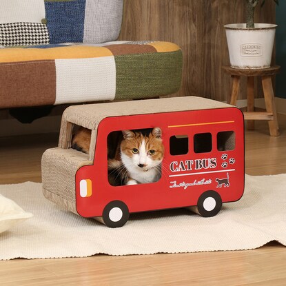 ニトリ(NITORI) 猫の爪とぎ ロンドンバス - ミルム