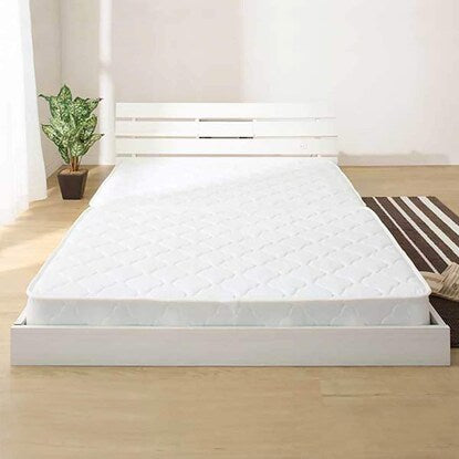 ニトリ(NITORI) Panel Floor Bed Frame (S WH) - MIRUMU