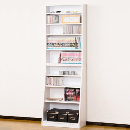 ニトリ サイズ毎に収納できるオープン書棚（W60 WH） - MIRUMU