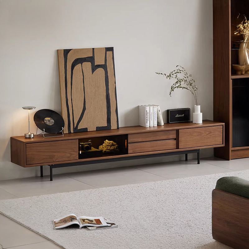 CAGUUU(カグー) ウォールナット材 天然木ロータイプテレビボード