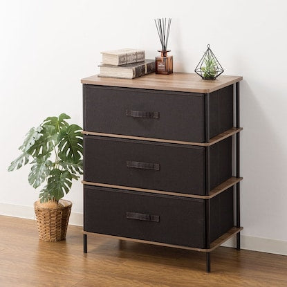 ◆るぅ◆ ニトリ ダークブラウン 3段チェスト ◇るぅ◇ ニトリ ダークブラウン 3段チェスト 3段チェスト(PST2