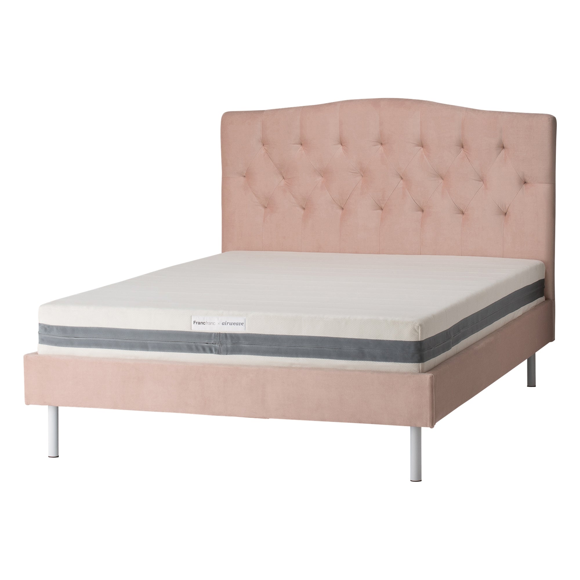 Francfranc(フランフラン) Brisa Bed Dimple [S] Pink - MIRUMU