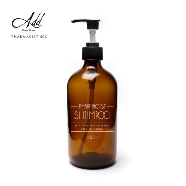 ガラス製のハンドソープボトル PHARMACIST 60 S-HAND SOAP
