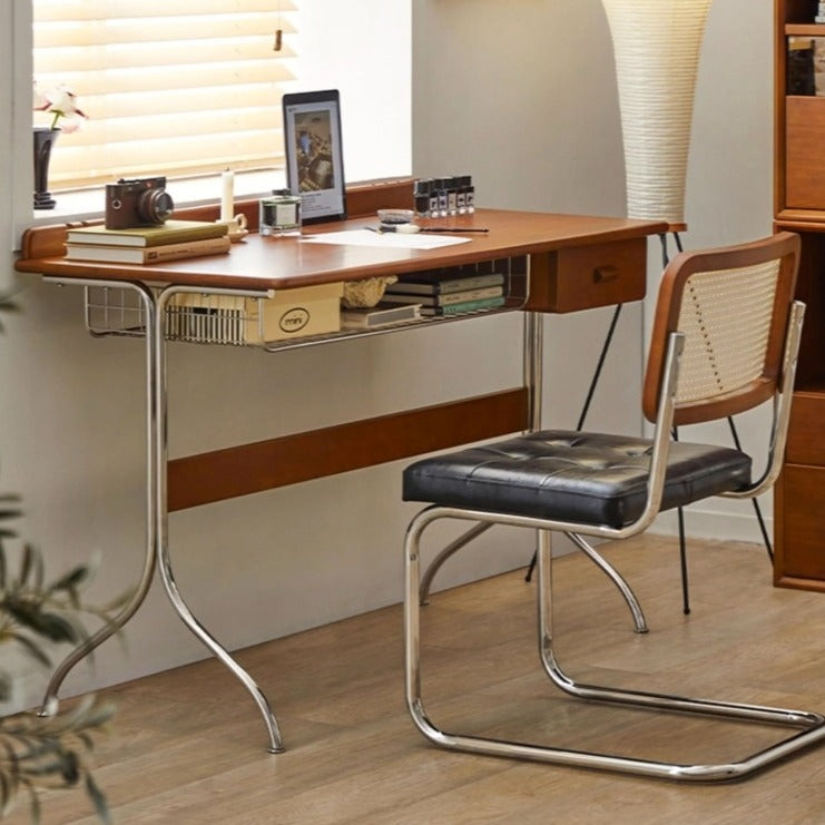 CAGUUU(カグー) ツゲ材 レトロモダンライティングデスク ｜CAGUUU