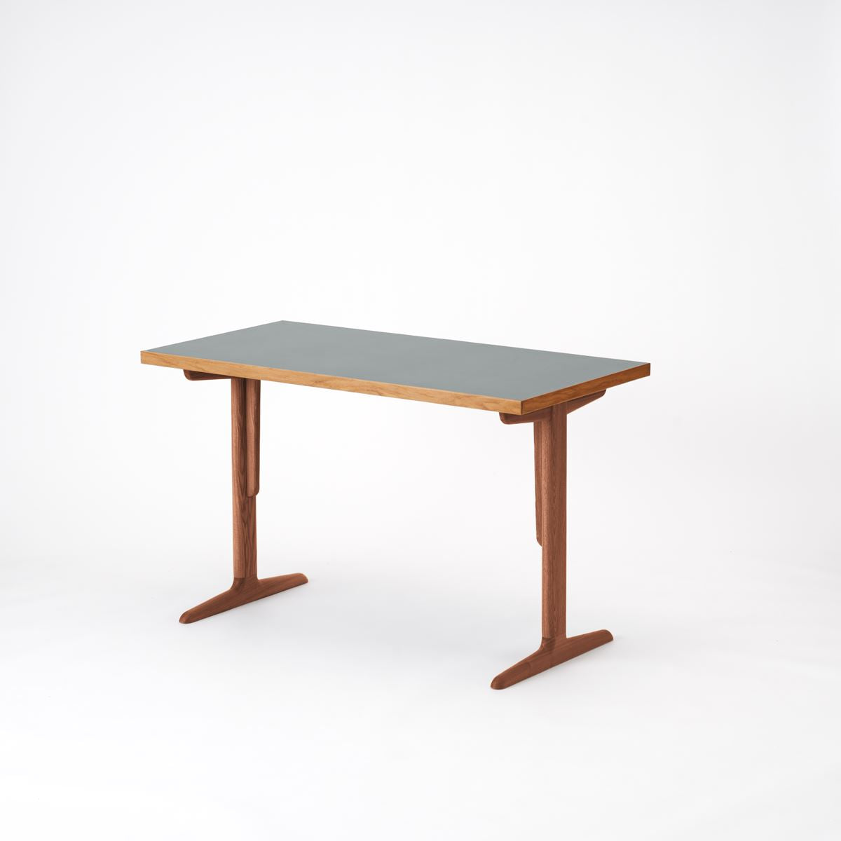 ENEN KUUM table w1200×d600 メラミングレー ENEN(エネン) KUUM Table W1200×D600 メラミングレー 木脚 T ｜ENEN