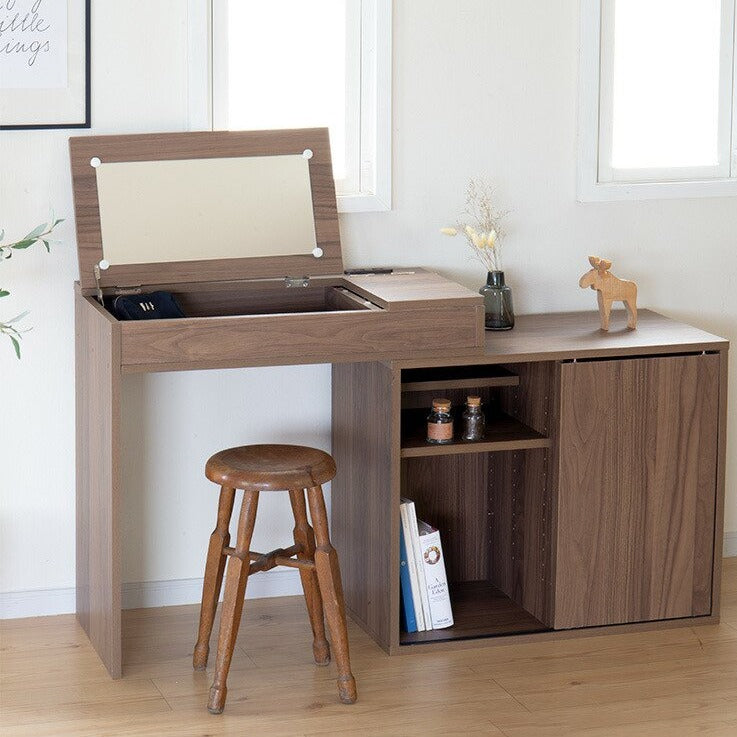 楽天 VANITY SET CABINET TYPE 伸縮ドレッサー キャビネットタイプ