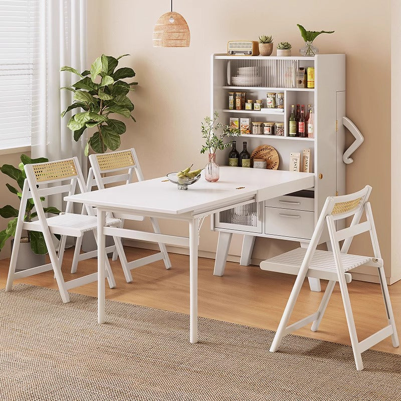 W&Berry 収納可能 折畳ポーカーテーブル コンパクト ダイニング 収納