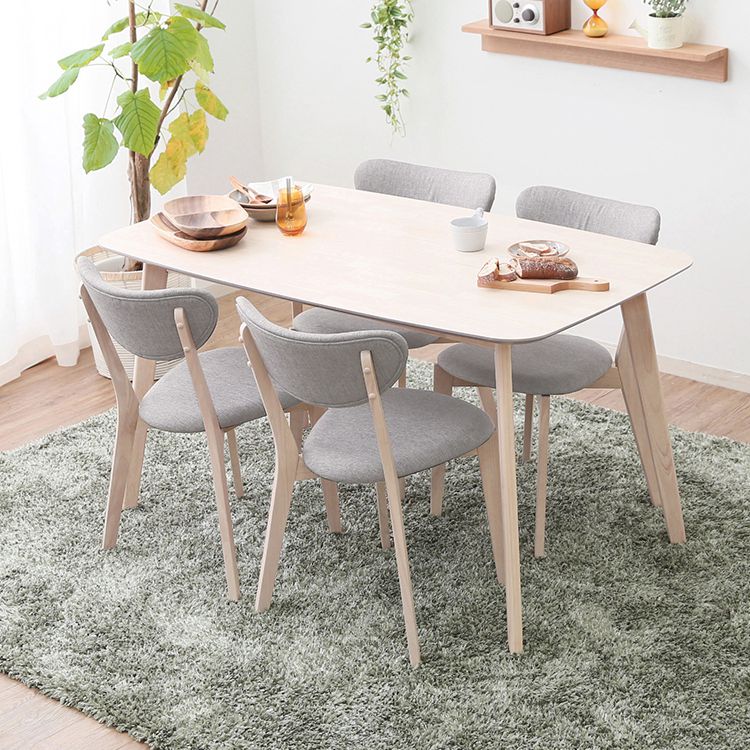 【美品】ロウヤ　LOWYA 北欧風ダイニングテーブルセット① 1/3 ダイニングテーブルセット 4人掛け（5点） テーブル [幅120