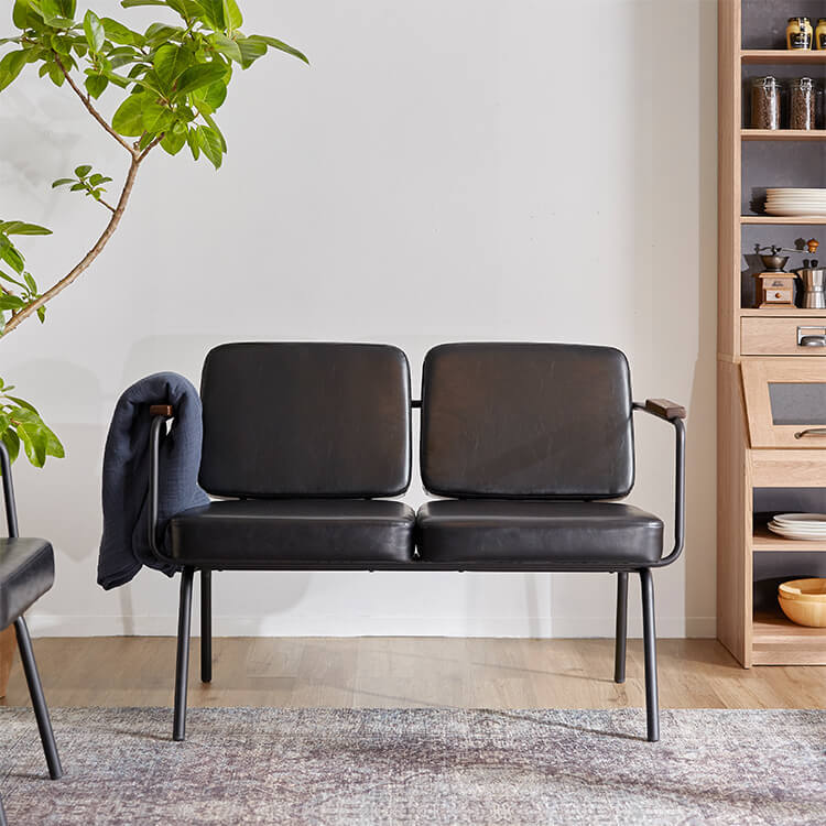 LOWYA ダイニングソファ　インダストリアル調 LOWYA(ロウヤ) ソファ 2人掛けソファ ダイニングソファ