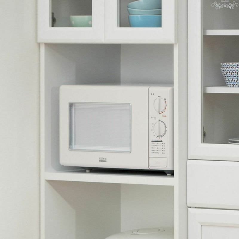 Range stand, cupboard, width 57cm, height 181cm, white, sliding shelf, with outlet, kitchen, home appliances, storage, design logo