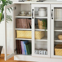 SHIRAI STORE キャビネット 棚 幅57cm 高さ88cm ホワイト 白木目