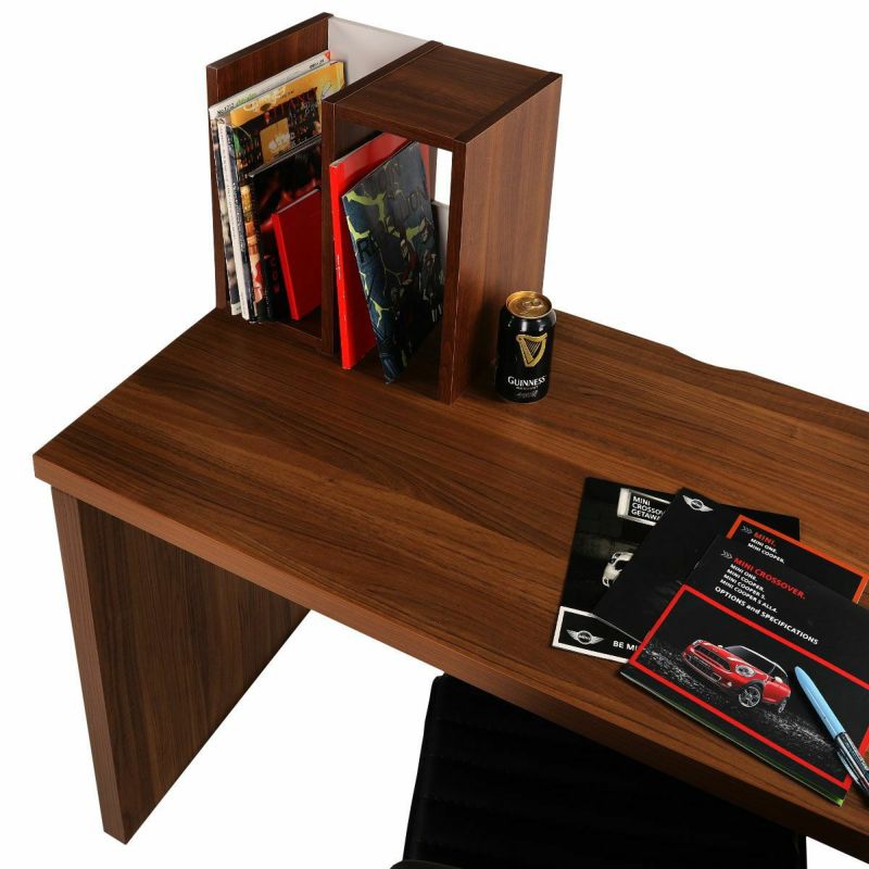 Mini rack, S-shaped, width 36cm, height 36cm, dark brown, can be placed horizontally, back is finished