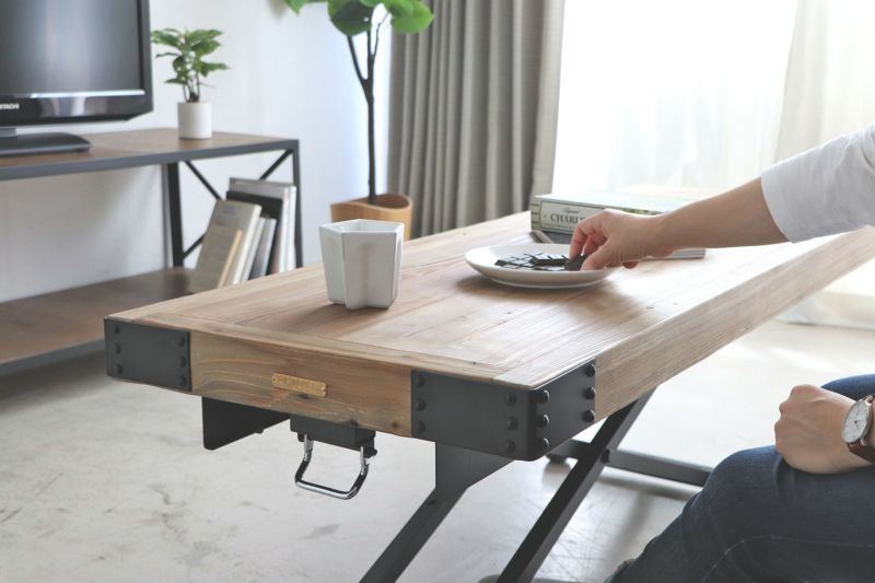 PULLEY（プーリー）UP 329 W140 SLIM Lifthig Table 昇降テーブル