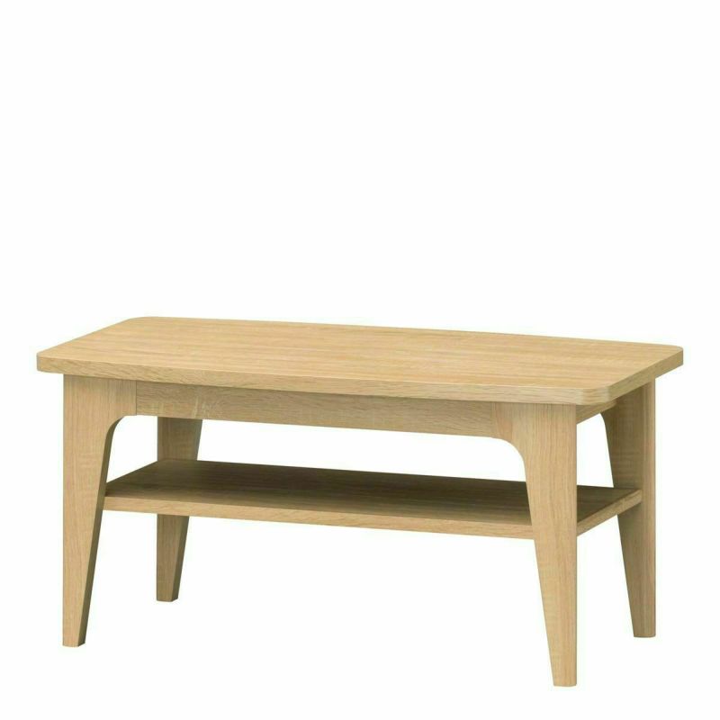 Low table, width 80cm, height 39cm, natural brown, desk