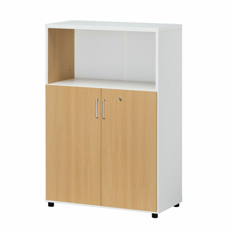 Bookshelf, bookcase, rack, width 76cm, height 112cm, white, adjustable feet, office, storage