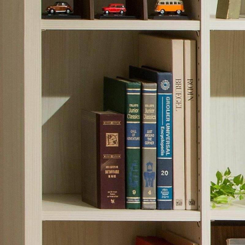 Free rack, width 76cm, height 186cm, dark brown, all shelves movable, bookshelf, shelf