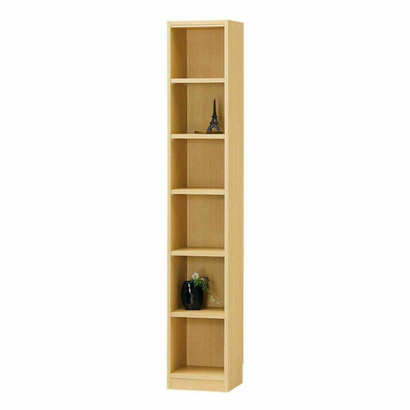 Free Rack Width 31cm Height 180cm Natural Oak 1 Slim For Gap All Shelves Movable Bookshelf Shelf