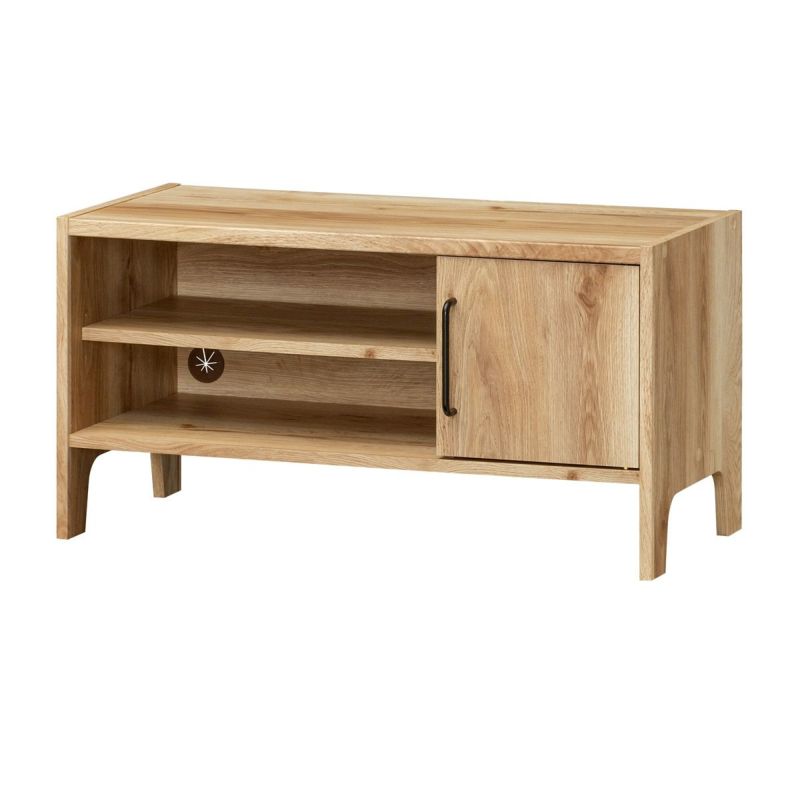 Made in Japan TV stand, width 88cm, height 45cm, vintage natural, easy to assemble, compatible with 32V TVs