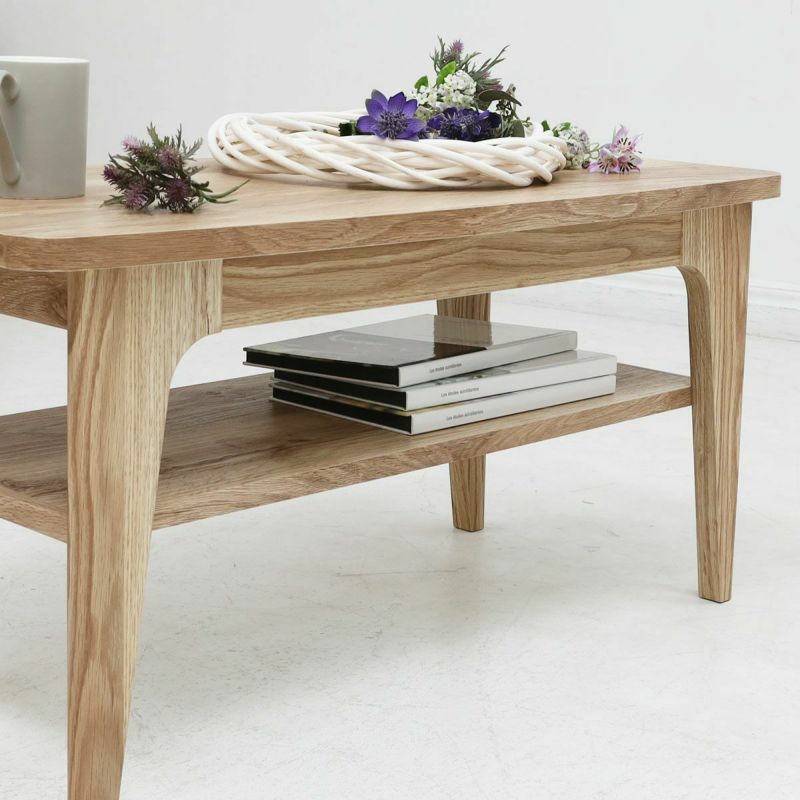 Low table width 80cm height 39cm vintage natural center table desk