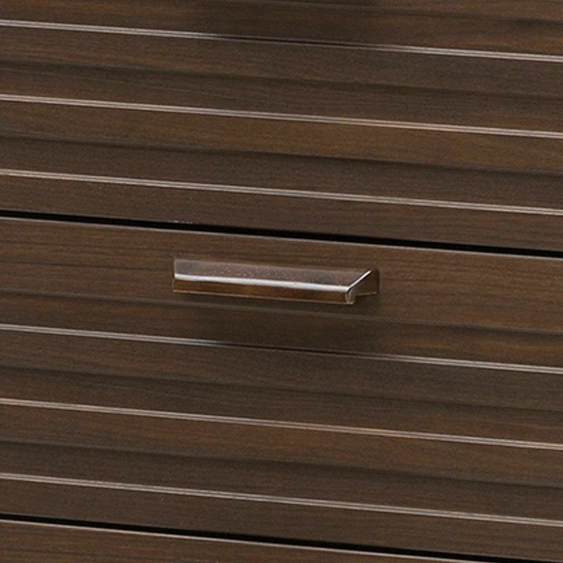 Chest of drawers Width 57cm Height 86cm Dark brown Japanese style Drawer storage