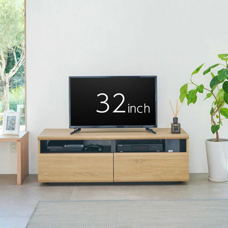 テレビ台 幅120cm 高さ40cm ナチュラルブラウン 50V型対応 多機能 たっぷり収納